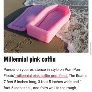 Pink Coffin Float